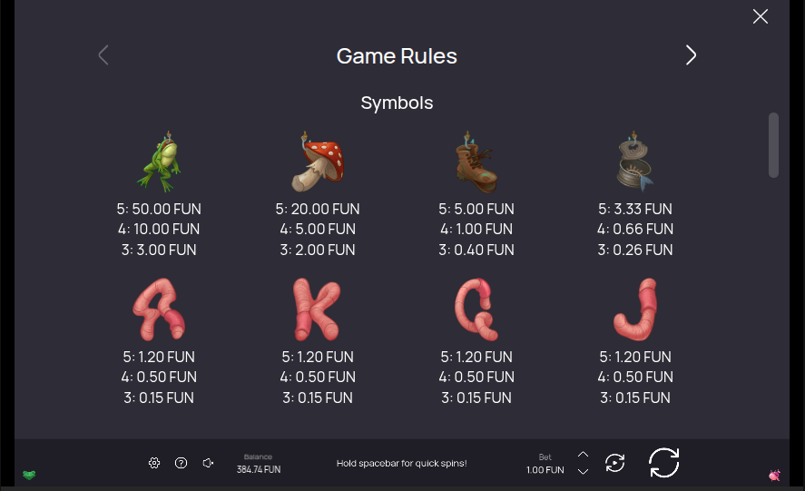 Filthy Fishin Symbols